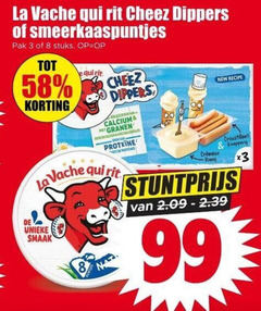  3 8 99 la vache qui rit cheez dippers smeerkaaspuntjes pak stuks calcium granen chines new recipe croustillant knapperig 