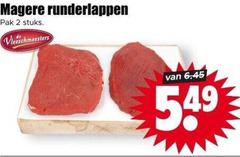  runderlappen 2 pak stuks vleeschmeesters 6 45 