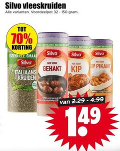 silvo kruiden 32 150 vleeskruiden voordeelpot italiaans recycle cycle mix gehakt kip pikant 
