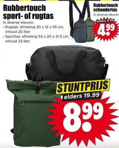  12 20 30 33 55 rugtas kleuren rugzak cm inhoud liter sporttas schoudertas elders 4 99 