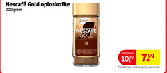  nescafe oploskoffie 6 100 200 gold ruk zacht gerande geteelde arabica 