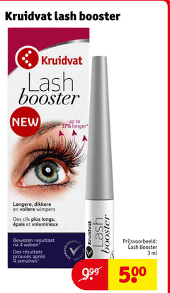  3 4 500 kruidvat booster new up to longer langere dikkere wimpers des longs bewezen resultaat weken semaines ml 