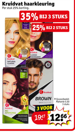  2 3 10 25 35 100 1957 kruidvat haarkleuring stuk stuks blond naturel conditioner oil care complex classic natural permanent natuur leven ammonia argan riding couleurs riches coeur jong brown mahonie 