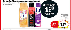  fa douchegel deodorant 150 men douche geschenksets multipakken oriental moments gentle to attraction force infused mystic passion flow stuk deospray moment ml 