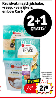 klik op dit plaatje voor een vergroting en voor vergelijkbare aanbiedingen gerelateerd aan
1 2 3 kruidvat maaltijdshake reep carb less car riche 100g wraps meal maaltijd repas shake vanille bar baking choco flavour maaltijdreep peanut 1 2 3 kruidvat maaltijdshake reep carb less car riche 100g wraps meal maaltijd repas shake vanille bar baking choco flavour maaltijdreep peanut