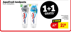 aquafresh tandpasta 1 2 multipakken 75ml tandsteen controle fresh minty ml 
