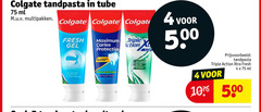  colgate tandpasta 3 4 500 tube ml multipakken fresh gel caries protection triple action strong reach gum boost arginine regular flavo 