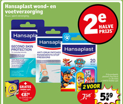  2 20 100 hansaplast wond voetverzorging sport verzorging halve second skin protection for everyday ultradun flexibel ultra flexible waterproof meerdaagse kleefkracht tenue forte capsule wondgenezing pour cicatrisation anti druk patches stop verlicht pijn veroorzaakt soulage la les paw patrol strips id dodge dobble spel t.w.v. 8 99 stuks pleisters 