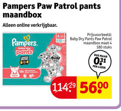  pampers luierbroekjes 4 180 350 paw patrol pants online baby dry limited edition maat stuks luier fit ultra protection 