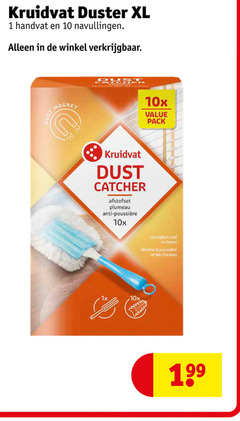  1 10 kruidvat duster xl handvat navullingen magnet dust catcher 10x pack afstofset plumeau anti verwijdert stof haren la les cheveux 