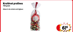  kruidvat huismerk bonbons 700 pralines praline kogels billes 