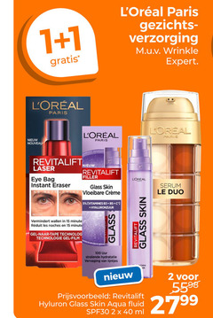  1 2 5 15 40 100 paris gezichts verzorging wrinkle expert nouveau revitalift laser eye bag instant eraser filler glass skin vloeibare vitamines hyaluronzuur before after minutes wallen les gel tape technologie film uur hydratatie vervaging lijntjes serum le duo aqua fluid spf30 ml 