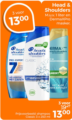 head and shoulders shampoo 1 3 7 100 250 liter masker shoulder anti roos microbiome 2x balance protect shampooing pro expert classic keer haaruitval des clinically proven ceramide complex droge jeukende hoofdhuid chaque aloe vera extract ml 