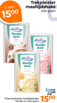  trekpleister huismerk afslankmaaltijden 2 14 200 15 maaltijdshake maaltijd shake choco vezels aardbei vanille go 