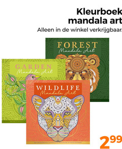  20 kleurboek mandala art forest garden wildlife 
