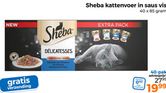  sheba kattenvoer 40 saus vis quality new sauce salsa aux selezione mare verzending pack maaltijd pak 