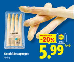  asperges 400 geschild geschilde 5.99 