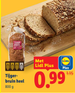  brood 44 tijger bruin 