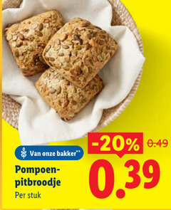  broodjes bakker pompoen stuk 