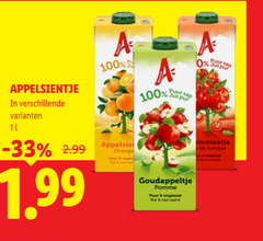  appelsientje fruitdrank 5 11 100 orange paar pur puur sap jus goudappeltje pomme sucre tomaatje tomaten 