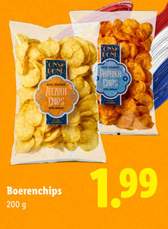  chips 200 rond paprika zeezout boerenchips 