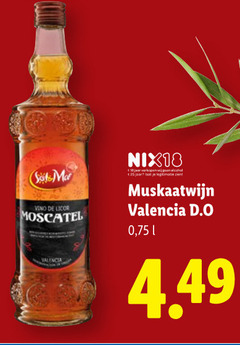  rode wijn 18 25 mat vino licor moscatel nix18 jaar alcohol muskaatwijn valencia 