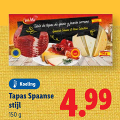  tapas 150 tablet queso serrano spanish cheese ham selection koeling spaanse stijl 