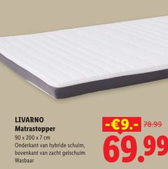  matrastopper 7 90 200 livarno matras cm hybride schuim zacht gelschuim wasbaar 