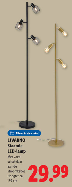  livarno staande led lamp voet schakelaar stroomkabel hoogte ca. cm 