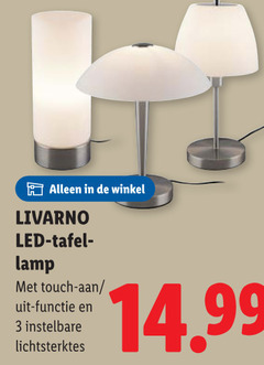  tafellampen 3 livarno led tafel lamp touch functie instelbare lichtsterktes 