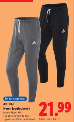  45 adidas heren joggingbroek maten xxl geadviseerd 