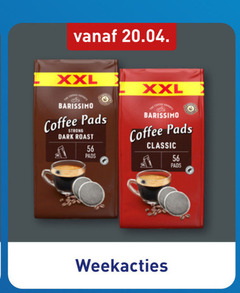  barissimo koffiepads xxl coffee pads strong dark roast classic 