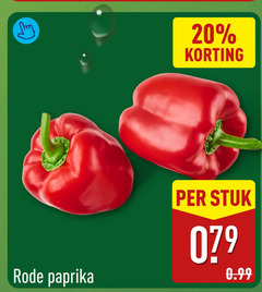  paprika 20 rode stuk 