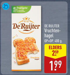  de ruijter hagelslag 100 400 natuurlijke kleur smaakstoffen vruchten hagel elders 25 