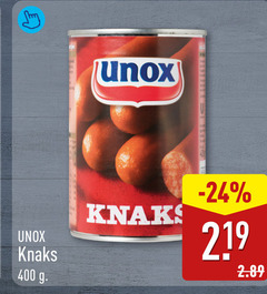  unox knakworsten 219 400 knaks 