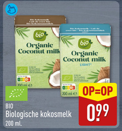  kokosmelk 200 bio lait coco light organic coconut milk nutri score landbouw nicht ml biologische 
