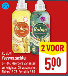  robijn wasverzachter 2 500 collections zwitsal langdurig frisse geur paradise secret zacht meerdere wasbeurten elders stuk 