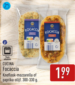  300 330 cucina focaccia garlic mozzarella bell peppers olives thuis afbakken ge knoflook paprika olijf 