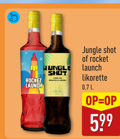  likeur 700 rocket launch shot apekoppen banaan 14 9 jungle likorette l 
