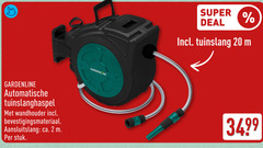  tuinslanghaspel 2 20 gardenline automatische wandhouder bevestigingsmateriaal aansluitslang ca. stuk super deal tuinslang 