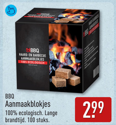 100 aanmaak blokje bbq haard barbecue aanmaakblokjes ecologisch stuks lange brandtijd 