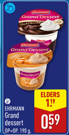  ehrmann toetje grand dessert dark chocolate creams delight double toffee elders 