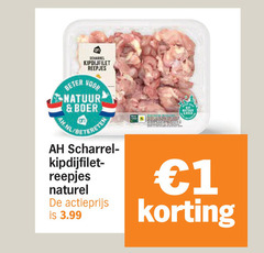  kipreepjes 1 beter scharrel kipdijfilet reepjes natuur boer scharrelei naturel actieprijs 3.99 