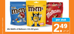  maltesers m en ms chocoladepindas chocolade combineren crispy peanut yellow wolverine marvel stuk 
