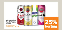  absolut bacardi mixdrank 5 25 250 citrus flavours vodka ml mixed with coca varieeren perfectly rum cola limon lemonade lemon juice sparkling water vel razz caribbean 