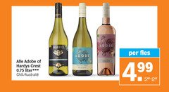  witte wijn rose adobe hardys crest liter chili chardonnay emiliana fles 