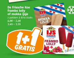  2 friesche koe framboos lolly mokka ijsje pakken 8 10 stuks 1 ijs 