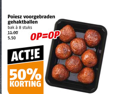  gehaktballen 8 50 voorgebraden bak stuks 