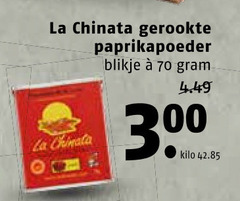  kruiden la gerookte paprikapoeder blikje kilo 