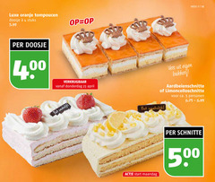  4 5 13 17 23 500 luxe oranje tompoucen doosje stuks 5.99 week vers bakkerij aardbeienschnitte ca. personen schnitte start maandag 